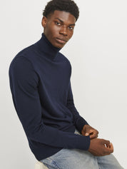Feinstrickpullover aus Merinowolle - Night Sky - Blau