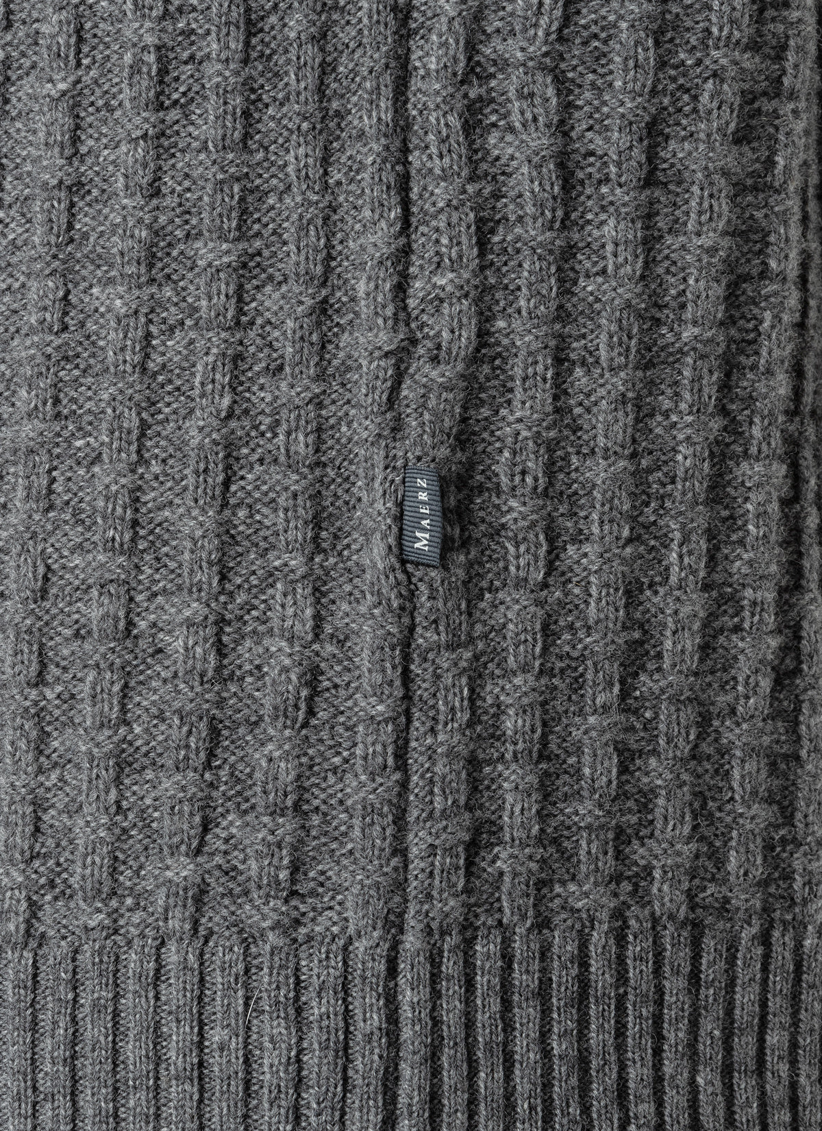 Strickpullover aus Schurwolle - 579 - Grau