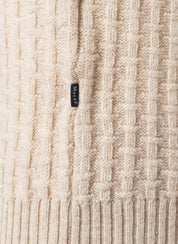 Strickpullover aus Schurwolle - 117 - Beige