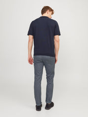 Chinohose Slim Fit - Faded Denim - Grau