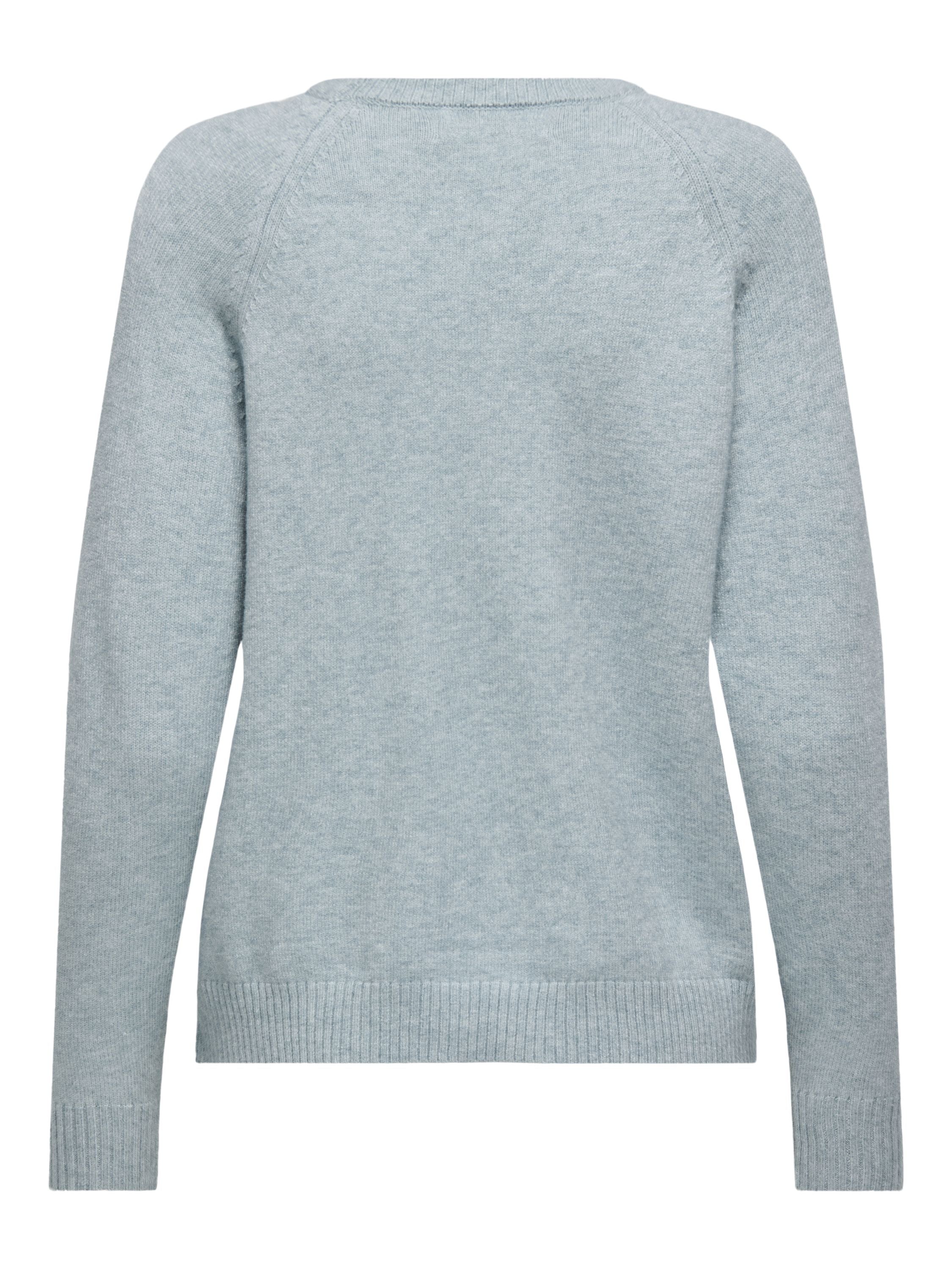 Strickpullover aus Viskosemix - Arona/W. Melange - Blau
