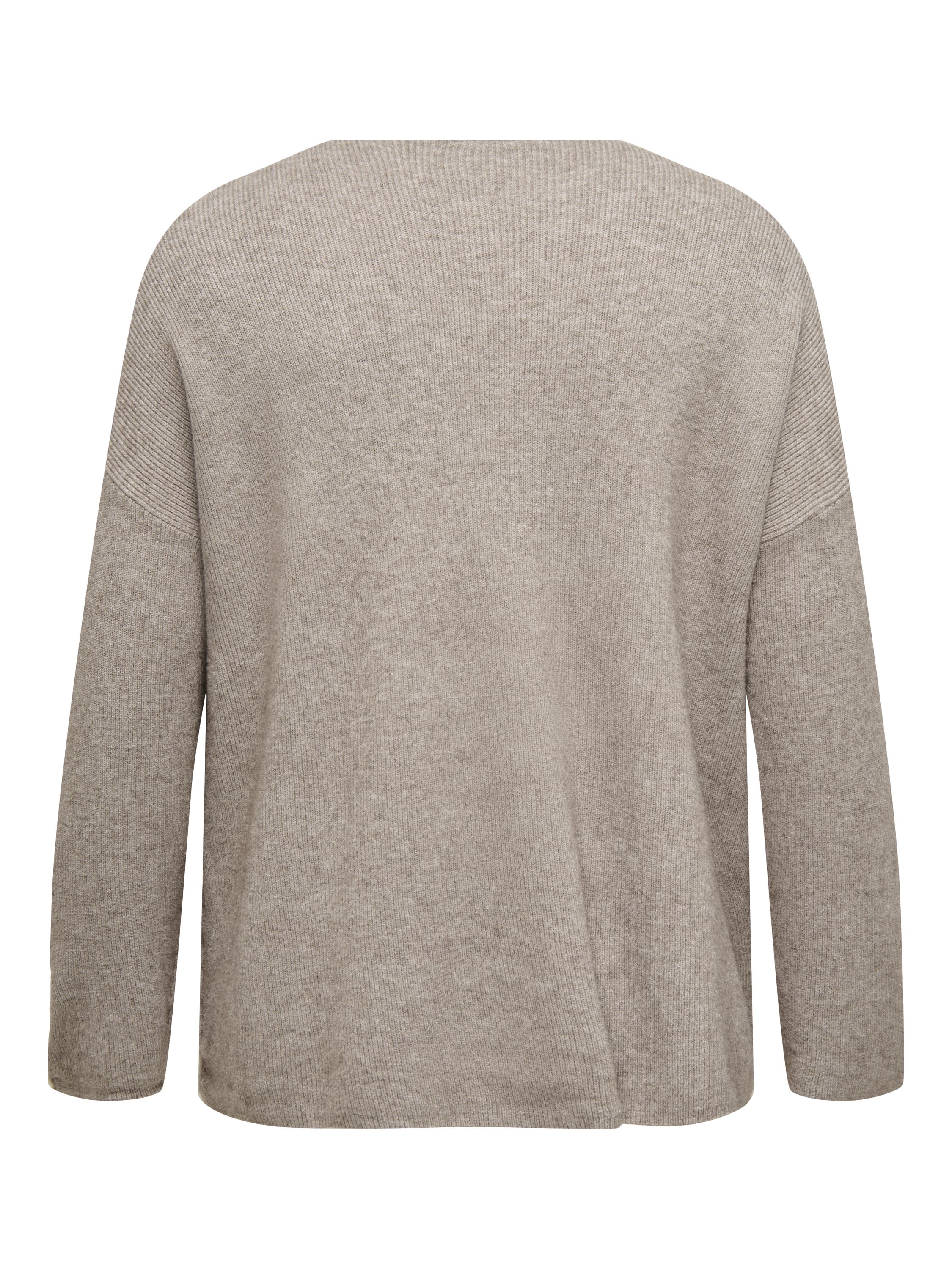 Strickpullover aus Viskosemix - Fungi/Melange - Braun