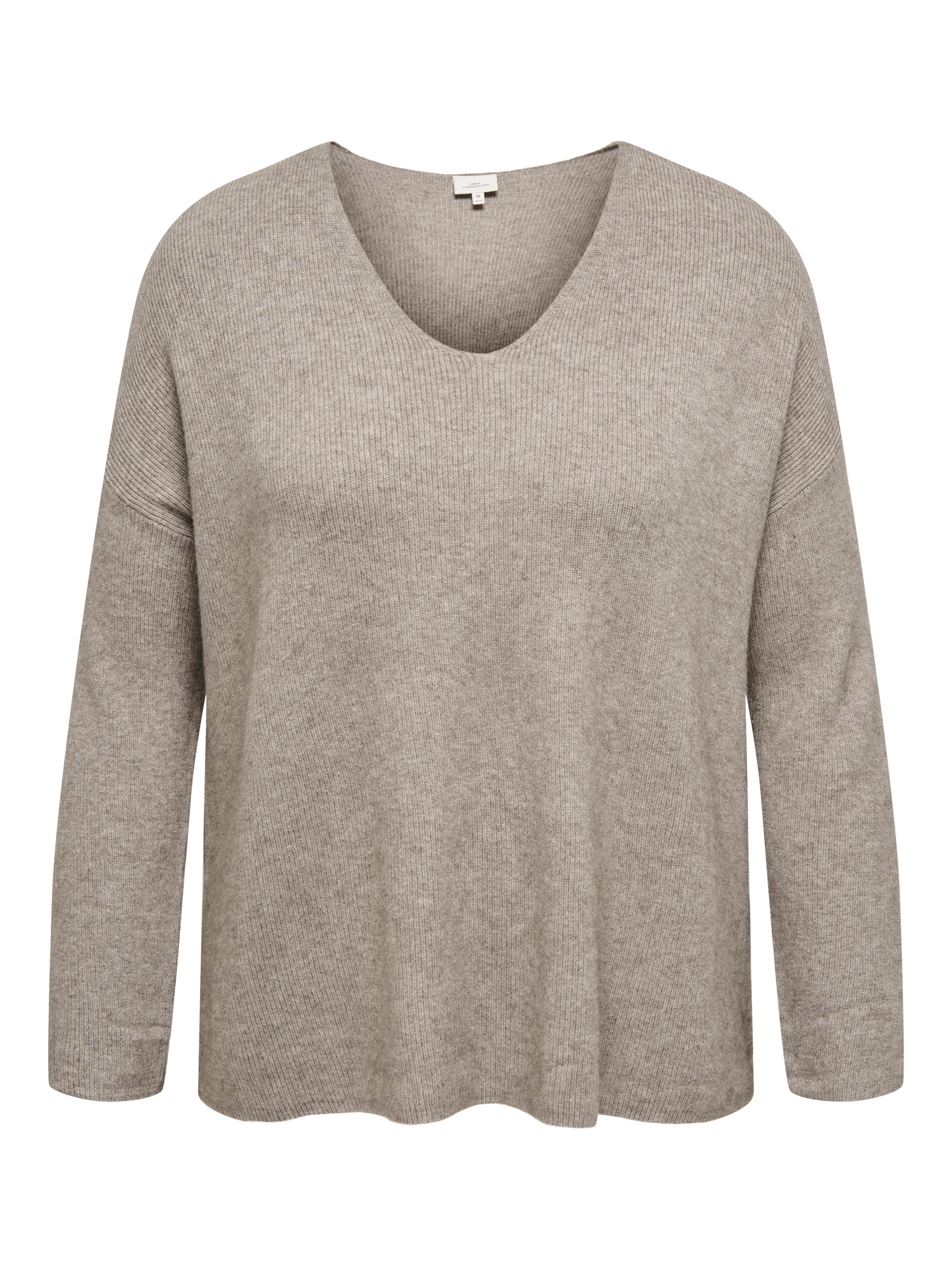 Strickpullover aus Viskosemix - Fungi/Melange - Braun