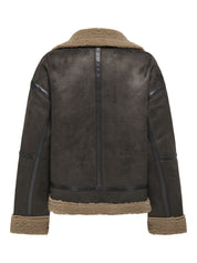 Jacke ONLKENDRA oversized - Chocolate Torte/COCOA CRÉME - Braun