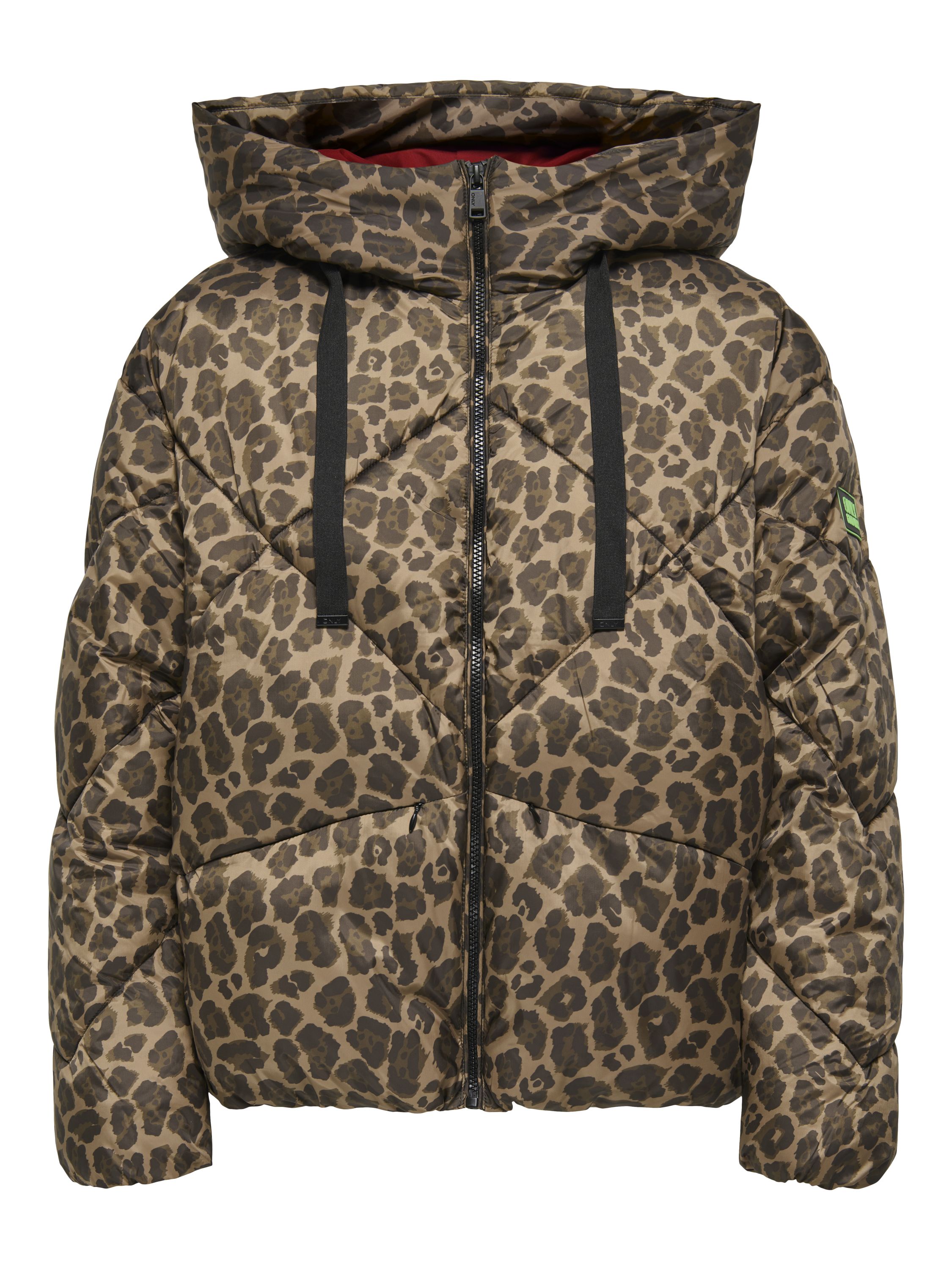 Steppjacke mit Leopardenmuster - Cocoa Créme/Leo - Braun