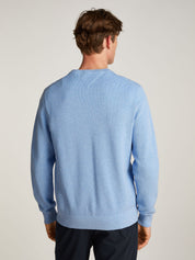 Strickpullover aus Baumwolle - DV5-BLUE - Blau