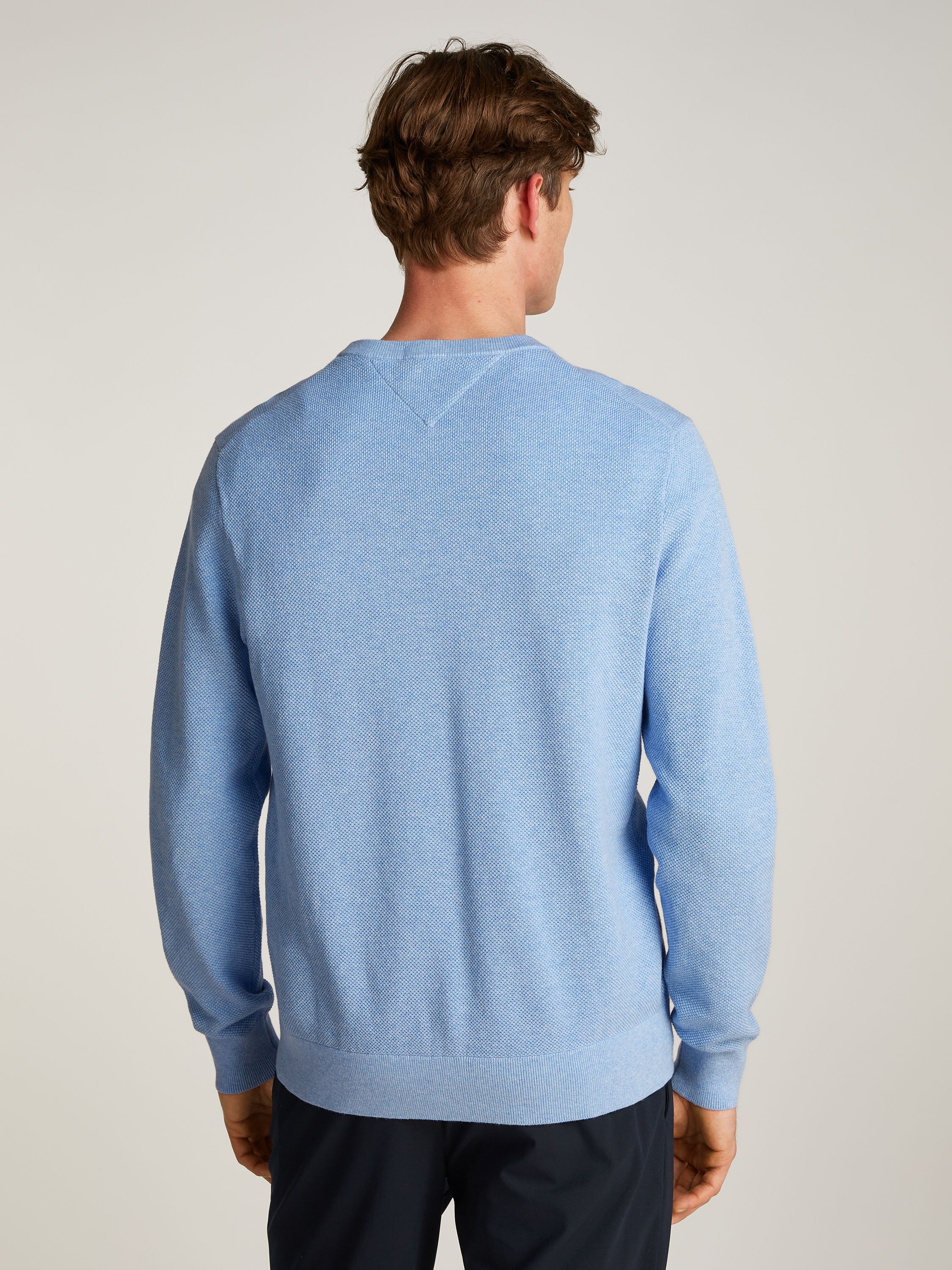 Strickpullover aus Baumwolle - DV5-BLUE - Blau