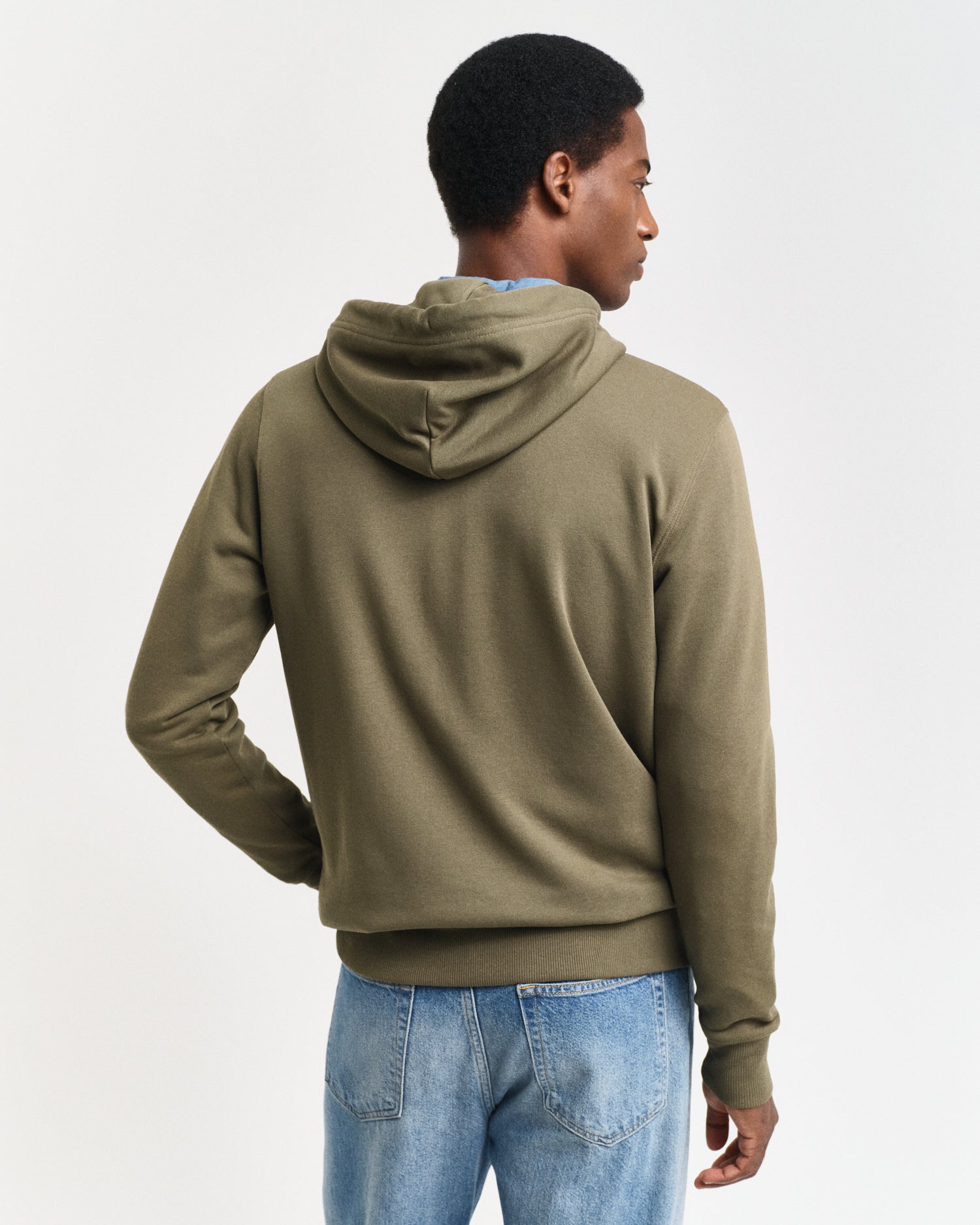 Sweatshirtjacke aus Baumwollmix - 301-JUNIPER GREEN - Grün