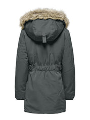 Parka mit abnehmbarer Kapuze - Blackened Pearl - Grau