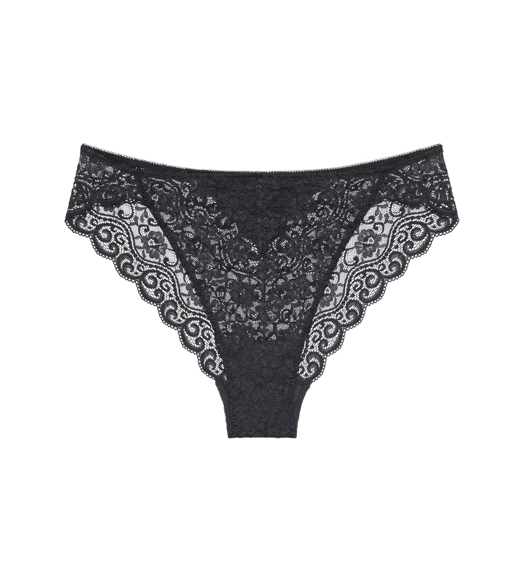 Highleg-Slip AMOURETTE - 0004 BLACK - Schwarz