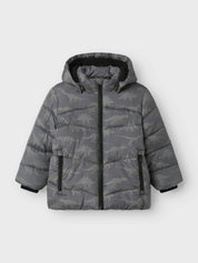 Winterjacke mit abnehmbarer Kapuze - Poppy Seed - Grau