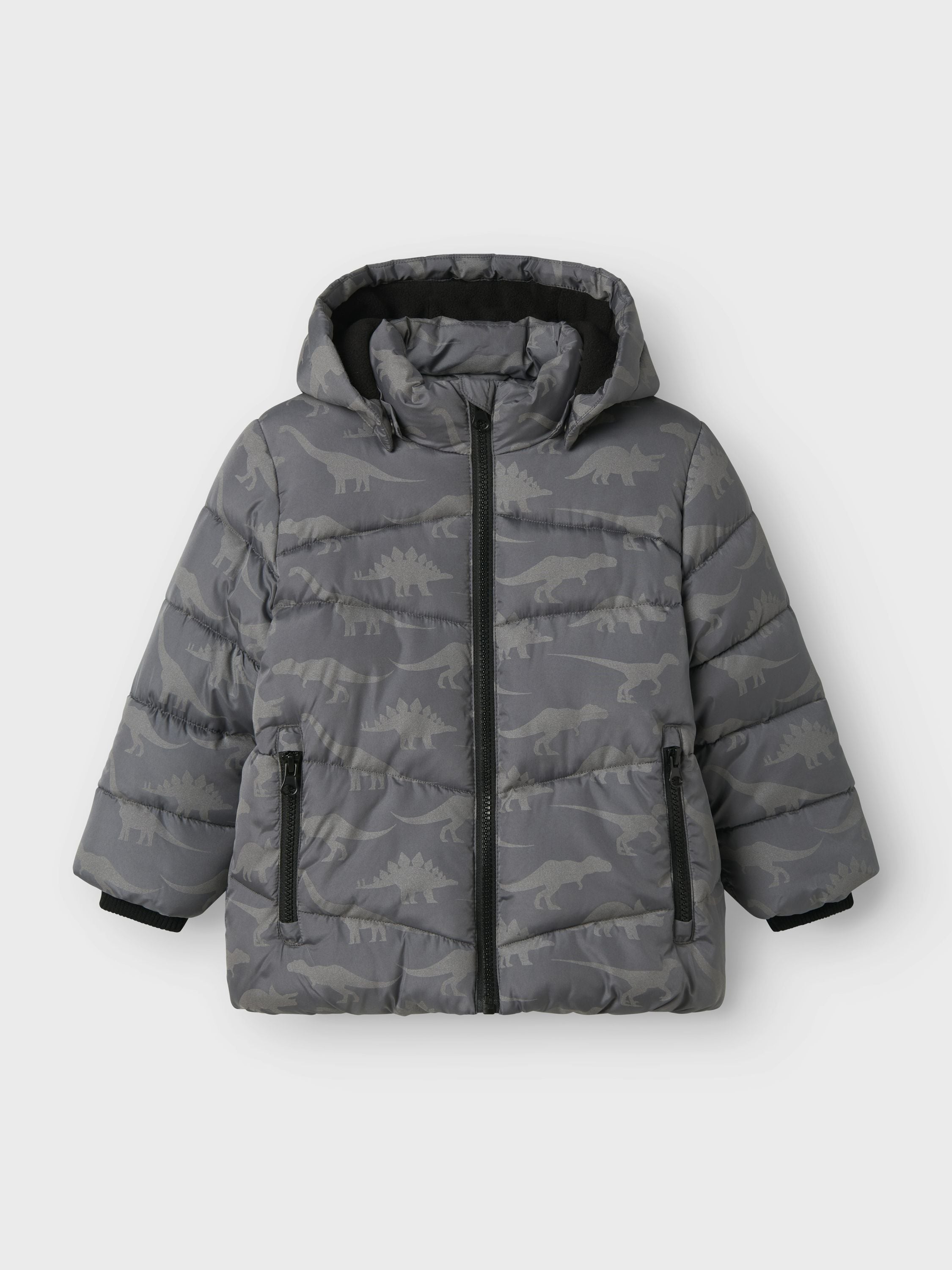 Winterjacke mit abnehmbarer Kapuze - Poppy Seed - Grau