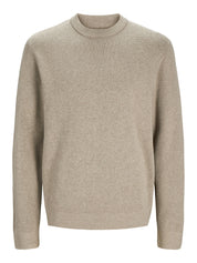 Strickpullover aus Baumwolle - Greige/Melange - Beige
