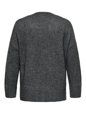 Cardigan - Medium Grey Melange/Silver Stu - Grau