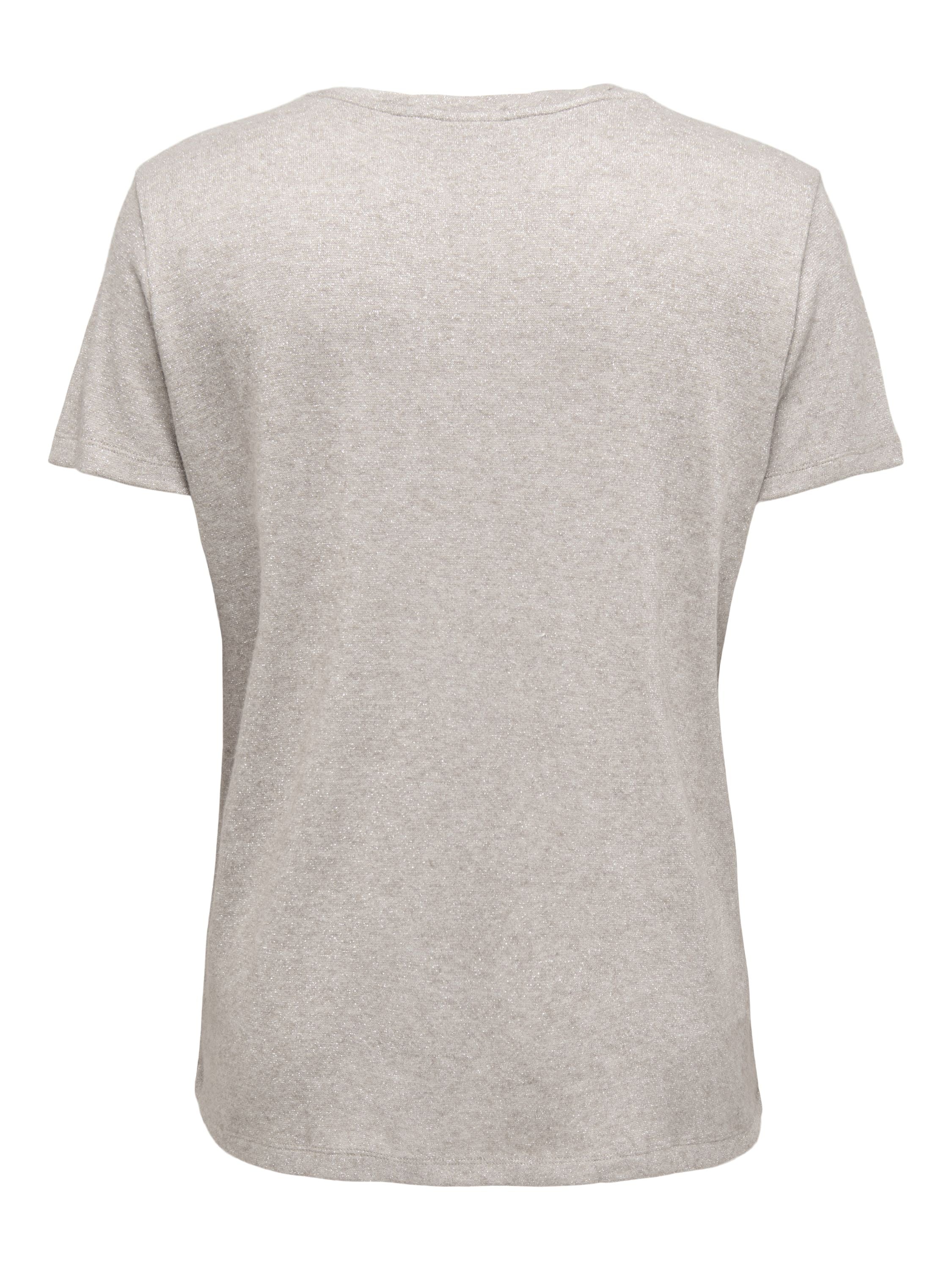 T-Shirt glitzernd - Humus/Frosted Almond Glitter + - Beige