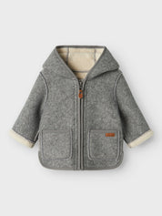 Fleecejacke - Light Grey Melange - Grau