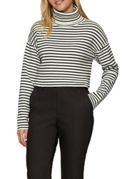 Strickpullover mit Rollkragen - 99X1-GREY/BLACK - Schwarz