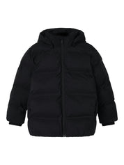 Winterjacke mit abnehmbarer Kapuze - Black - Schwarz