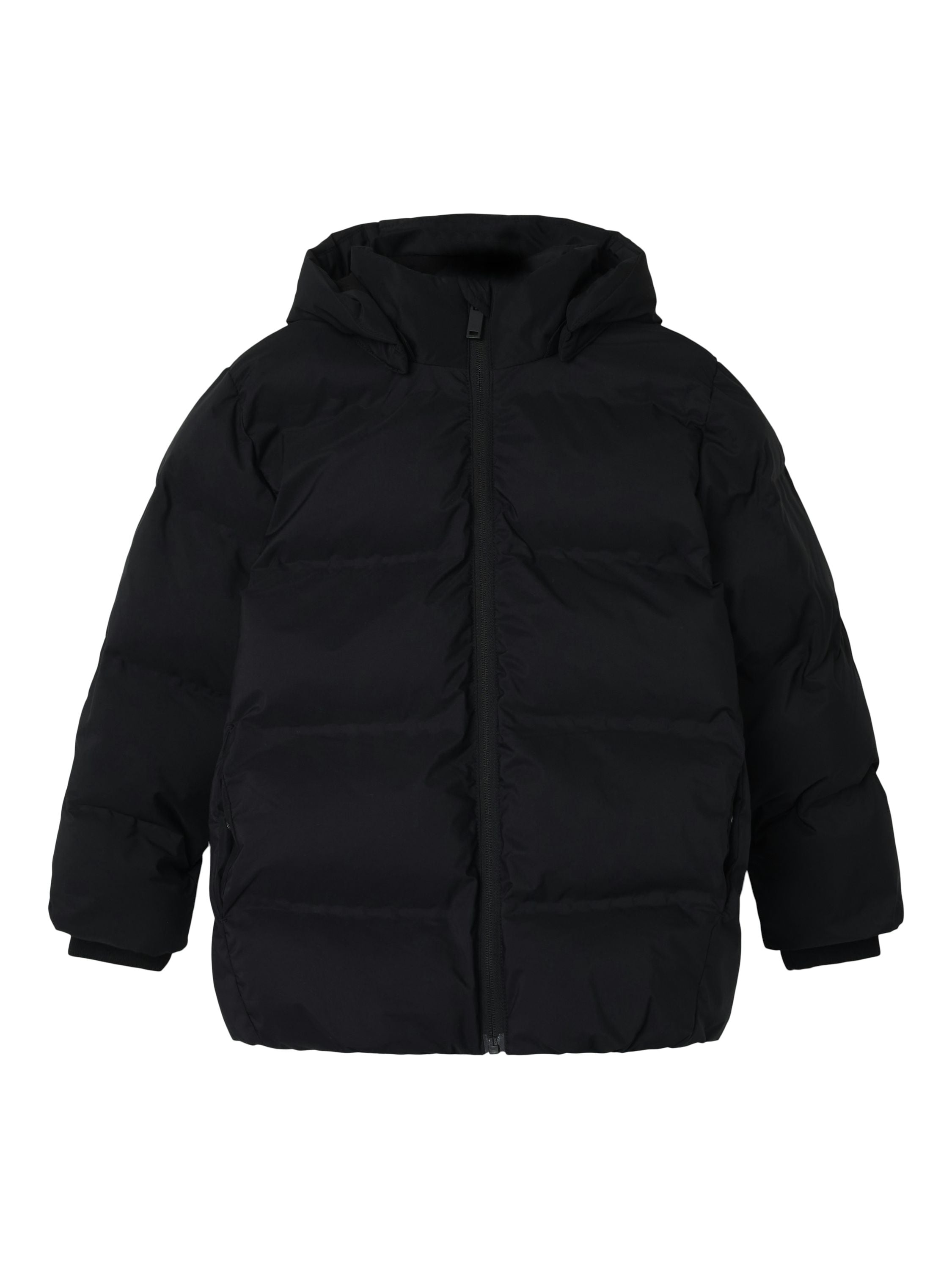 Winterjacke mit abnehmbarer Kapuze - Black - Schwarz