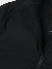 Winterjacke mit abnehmbarer Kapuze - Black - Schwarz