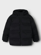 Winterjacke mit abnehmbarer Kapuze - Black - Schwarz