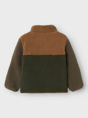 Fleecejacke mit Stehkragen - Toasted Coconut - Braun