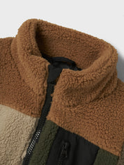 Fleecejacke mit Stehkragen - Toasted Coconut - Braun