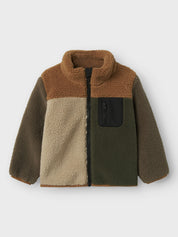 Fleecejacke mit Stehkragen - Toasted Coconut - Braun