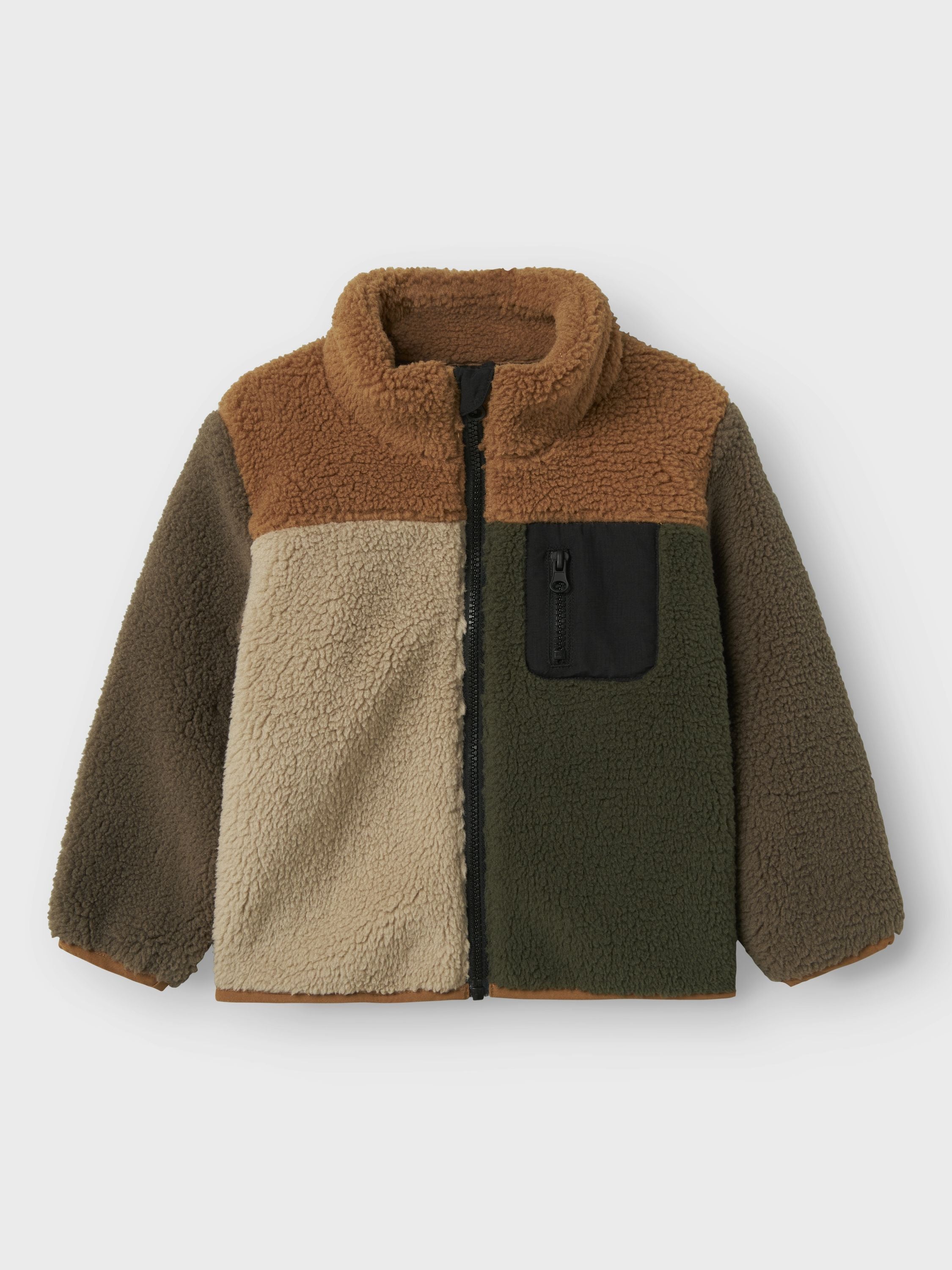 Fleecejacke mit Stehkragen - Toasted Coconut - Braun