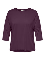 T-Shirt HANNAH aus Viskosemix - Mauve Wine - Rot