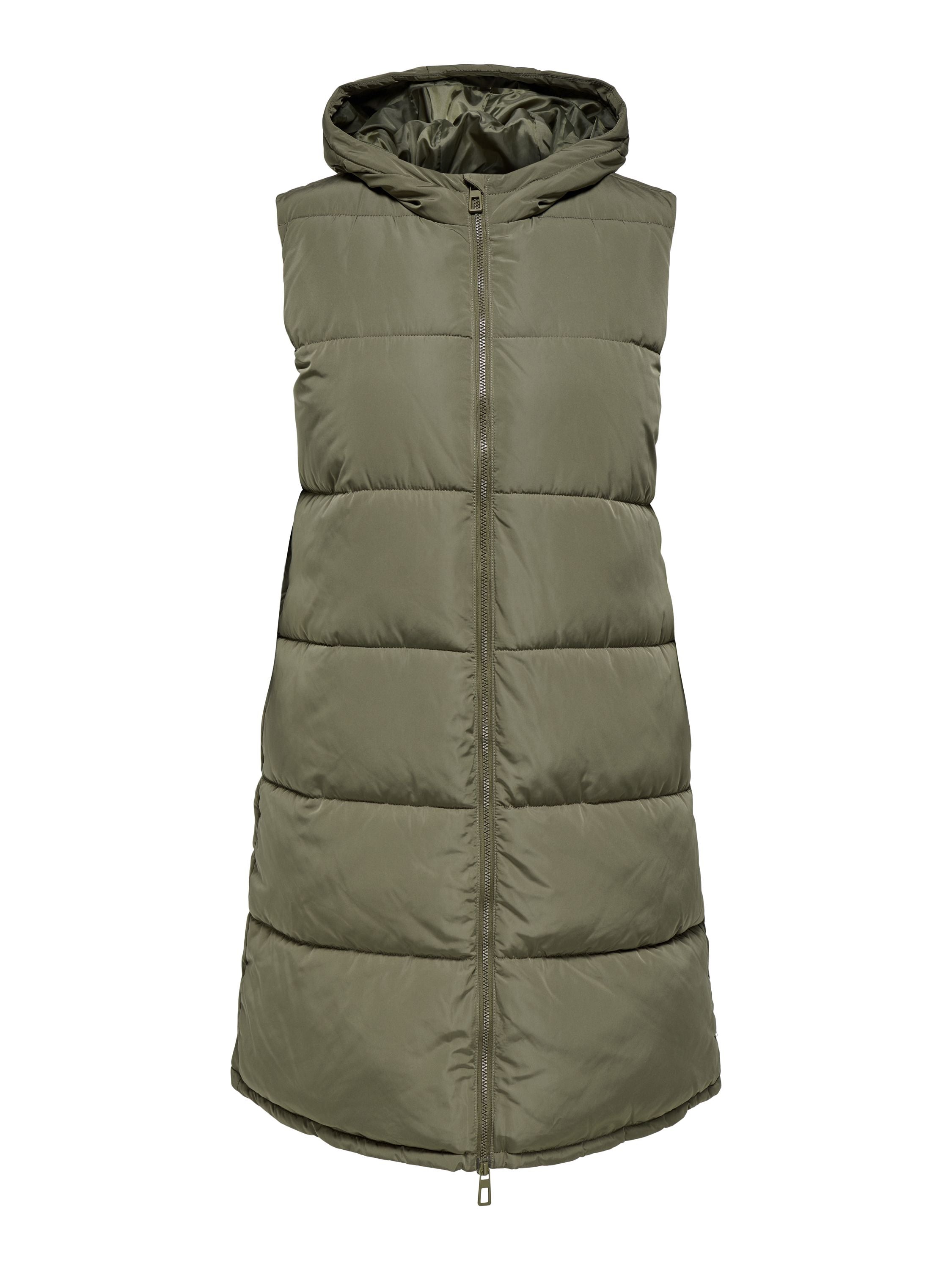 Steppweste - Stone Gray - Khaki