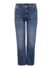 Jeans CARWILLY Straight Leg - Dark Blue Denim - Blau