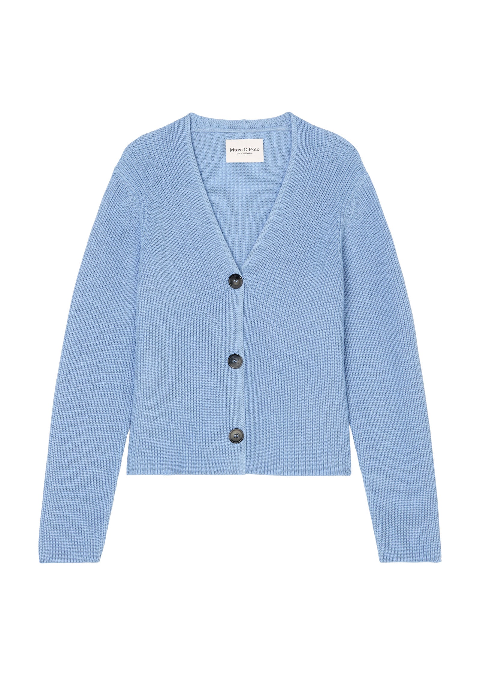 Strickcardigan aus Baumwolle - 831-fresh sky - Blau