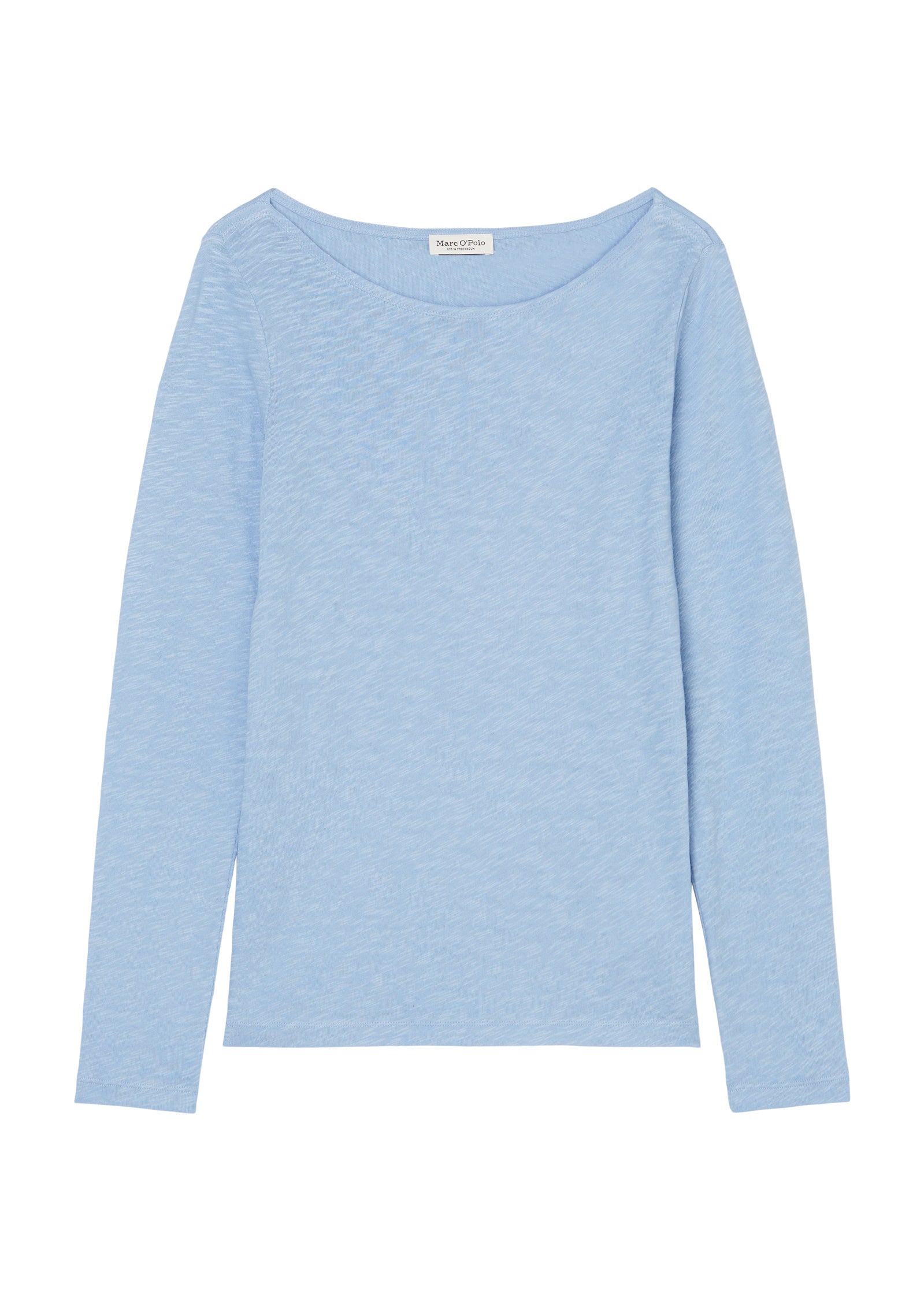 Langarmshirt aus Baumwolle - 831-fresh sky - Blau