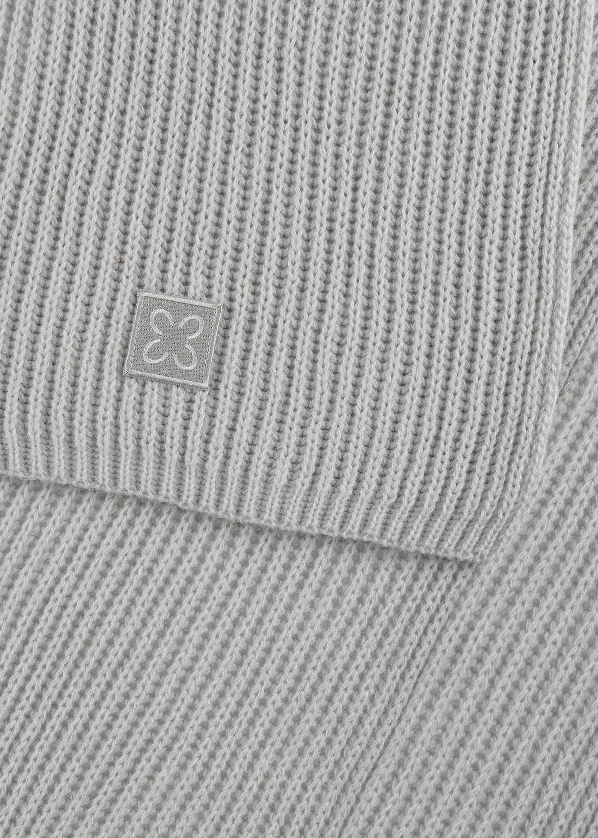 Gerippter Strickschal - GRY1 - Grau