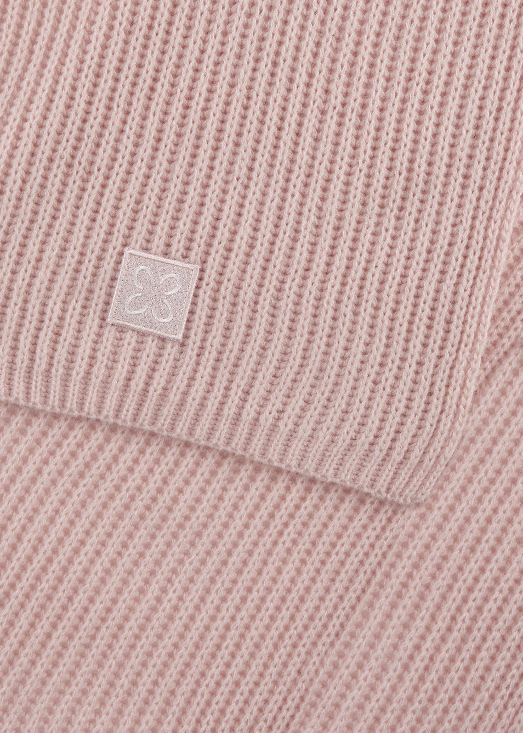 Gerippter Strickschal - ROS1 - Rosa