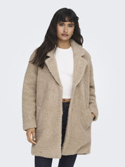 Teddy-Mantel - Cuban Sand - Creme