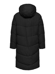 Steppmantel mit Kapuze - Black - Schwarz