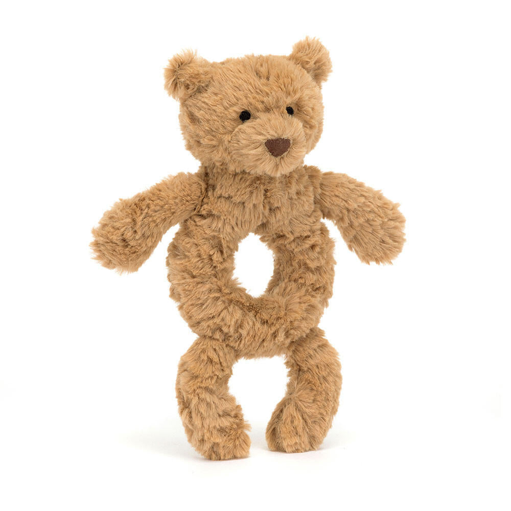 Rassel BARTHOLOMEW BEAR RING RATTLE - ka - Braun