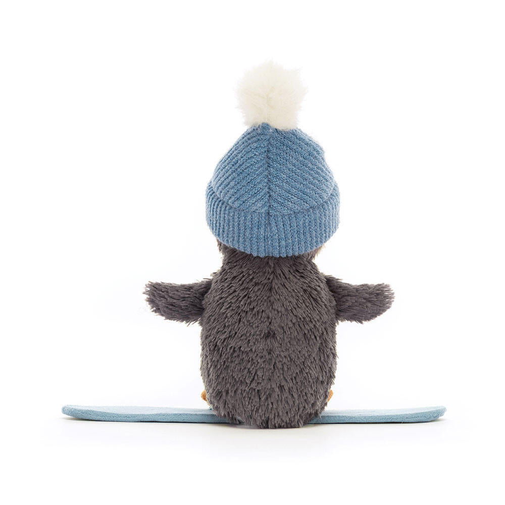 Kuscheltier PEANUT PENGUIN SNOWBOARDING - Grau