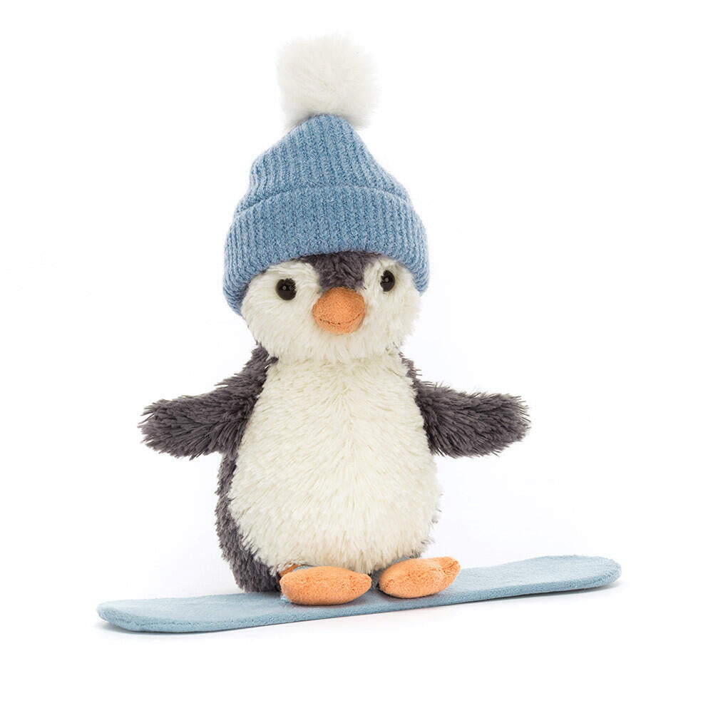 Kuscheltier PEANUT PENGUIN SNOWBOARDING - Grau
