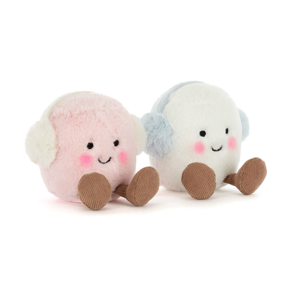 Kuscheltier AMUSEABLES TOASTIE PINK AND WHITE MARSHMALLOWS - Weiß