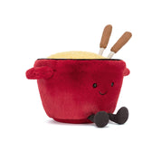 Kuscheltier AMUSEABLES CHEESE FONDUE - Rot