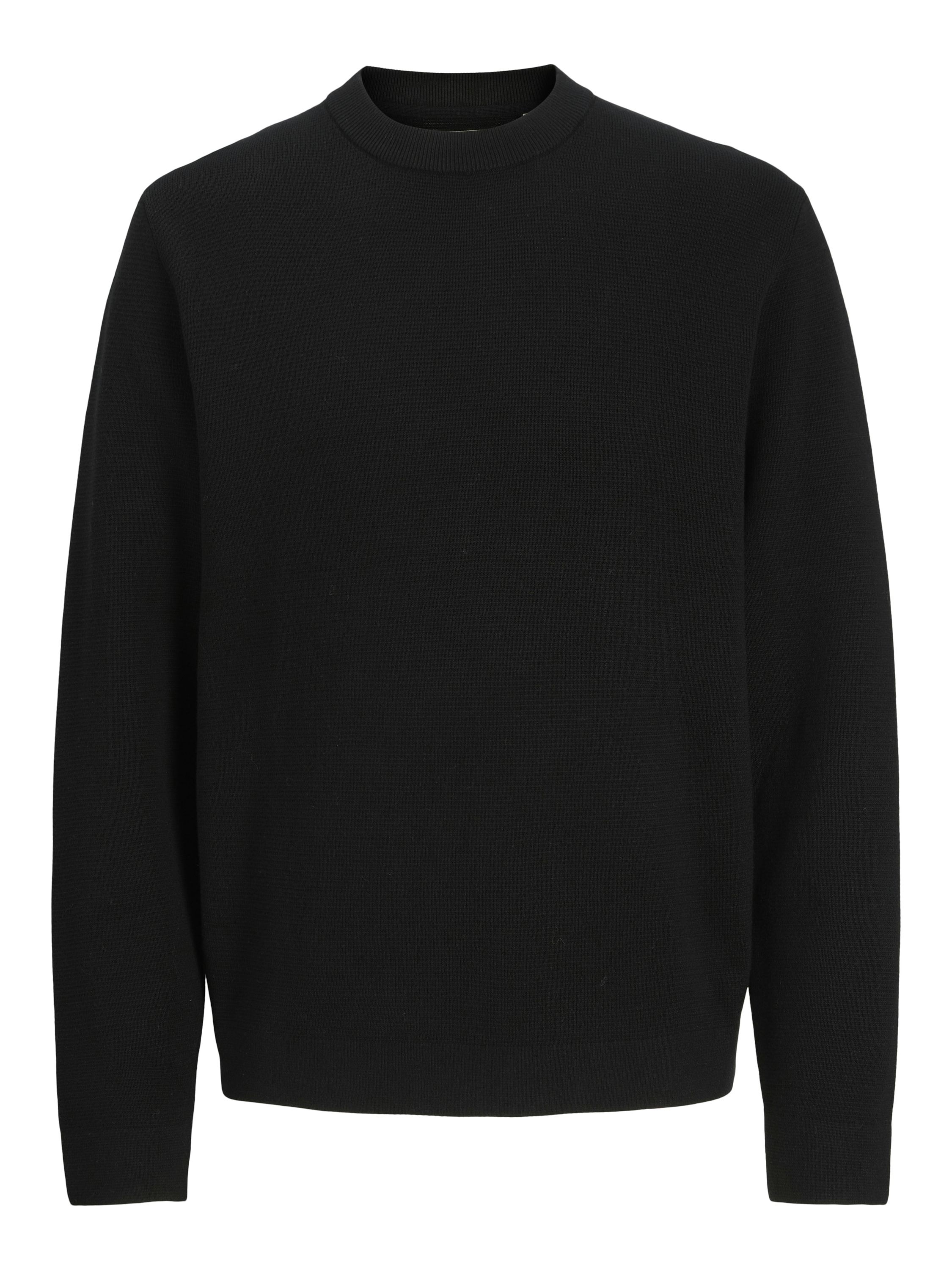 Strickpullover aus Baumwolle - Black - Schwarz