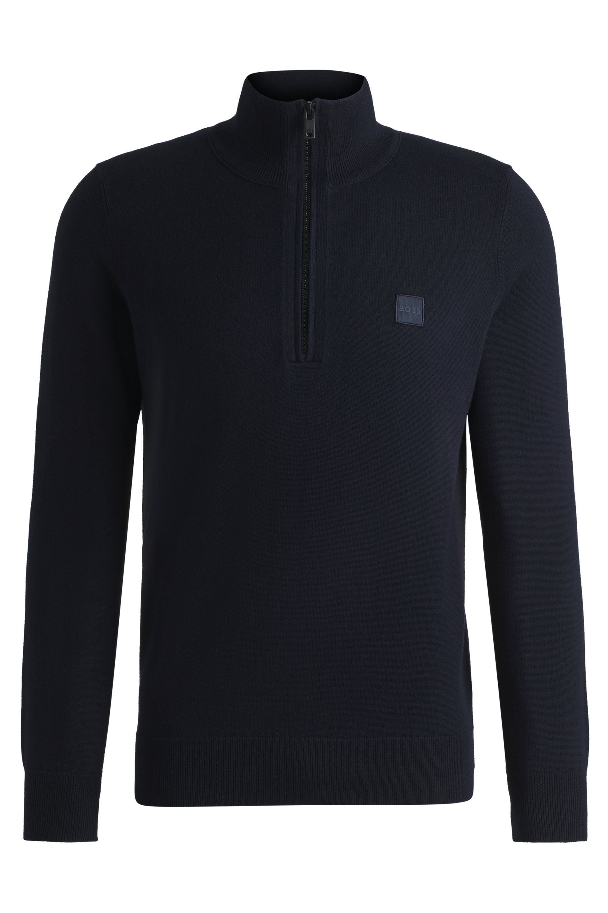 Strickpullover aus Baumwolle - 404-Dark Blue - Blau