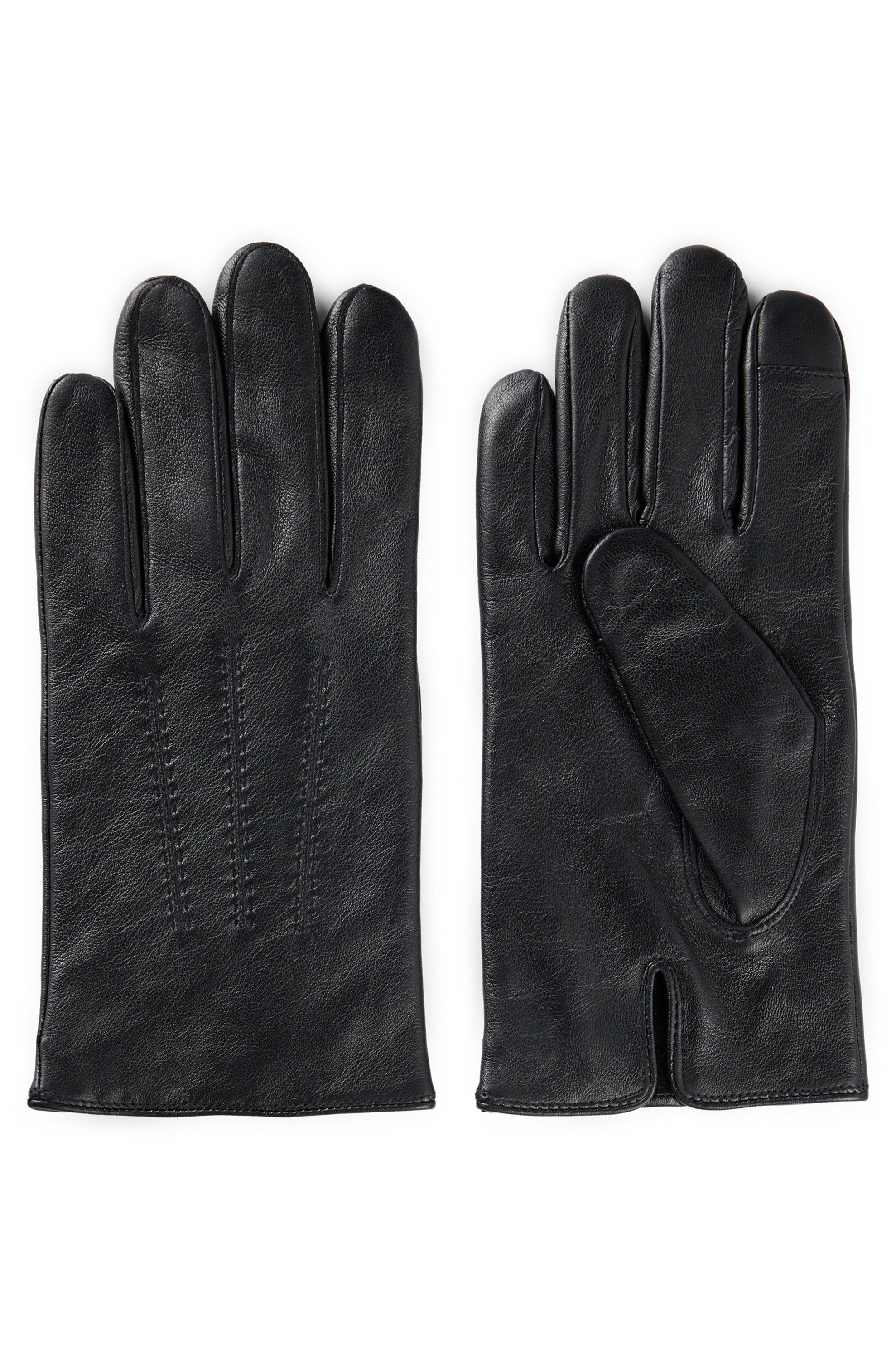 Lederhandschuhe HAINZ - 001-Black - Schwarz