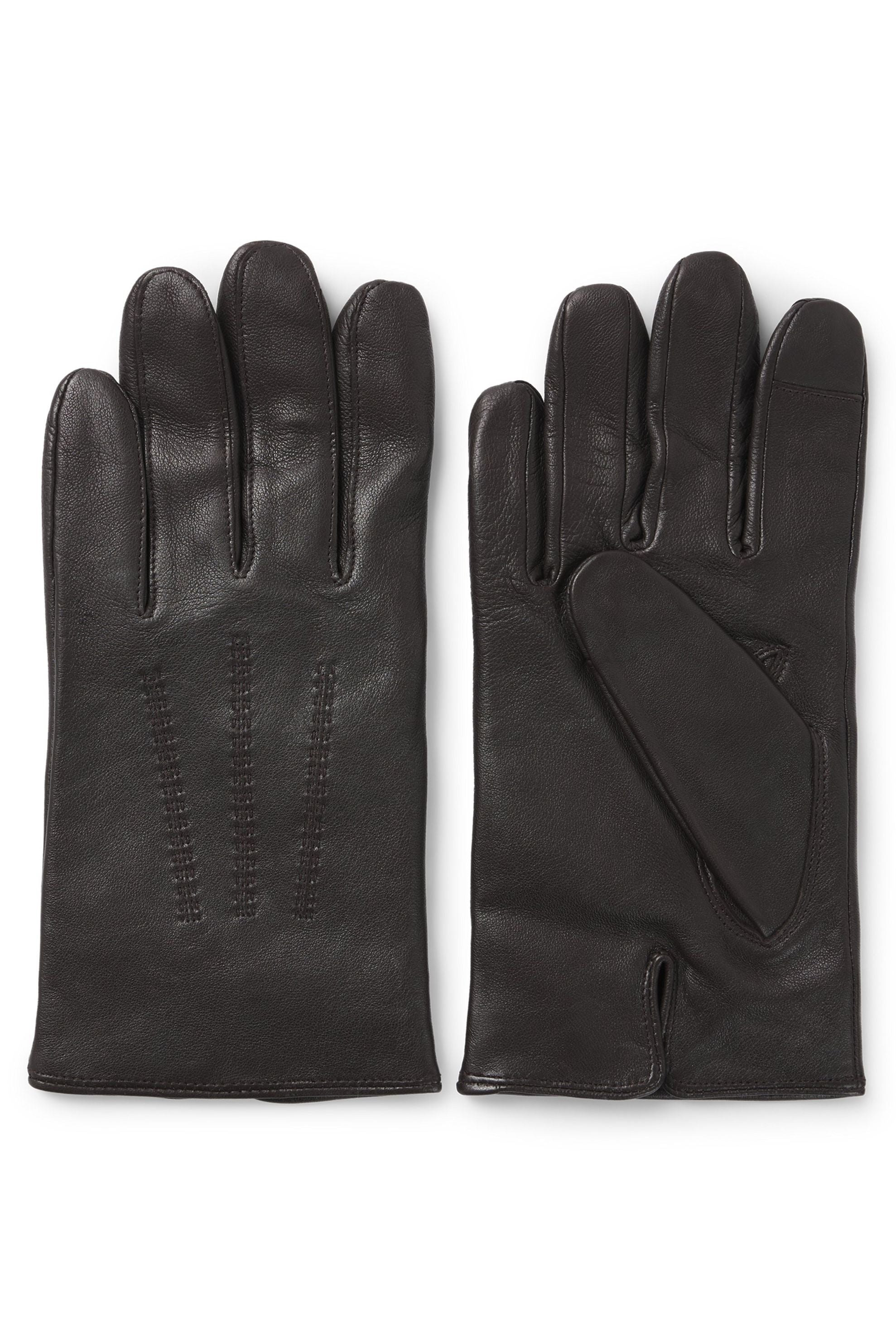 Lederhandschuhe HAINZ - 210-Medium Brown - Braun