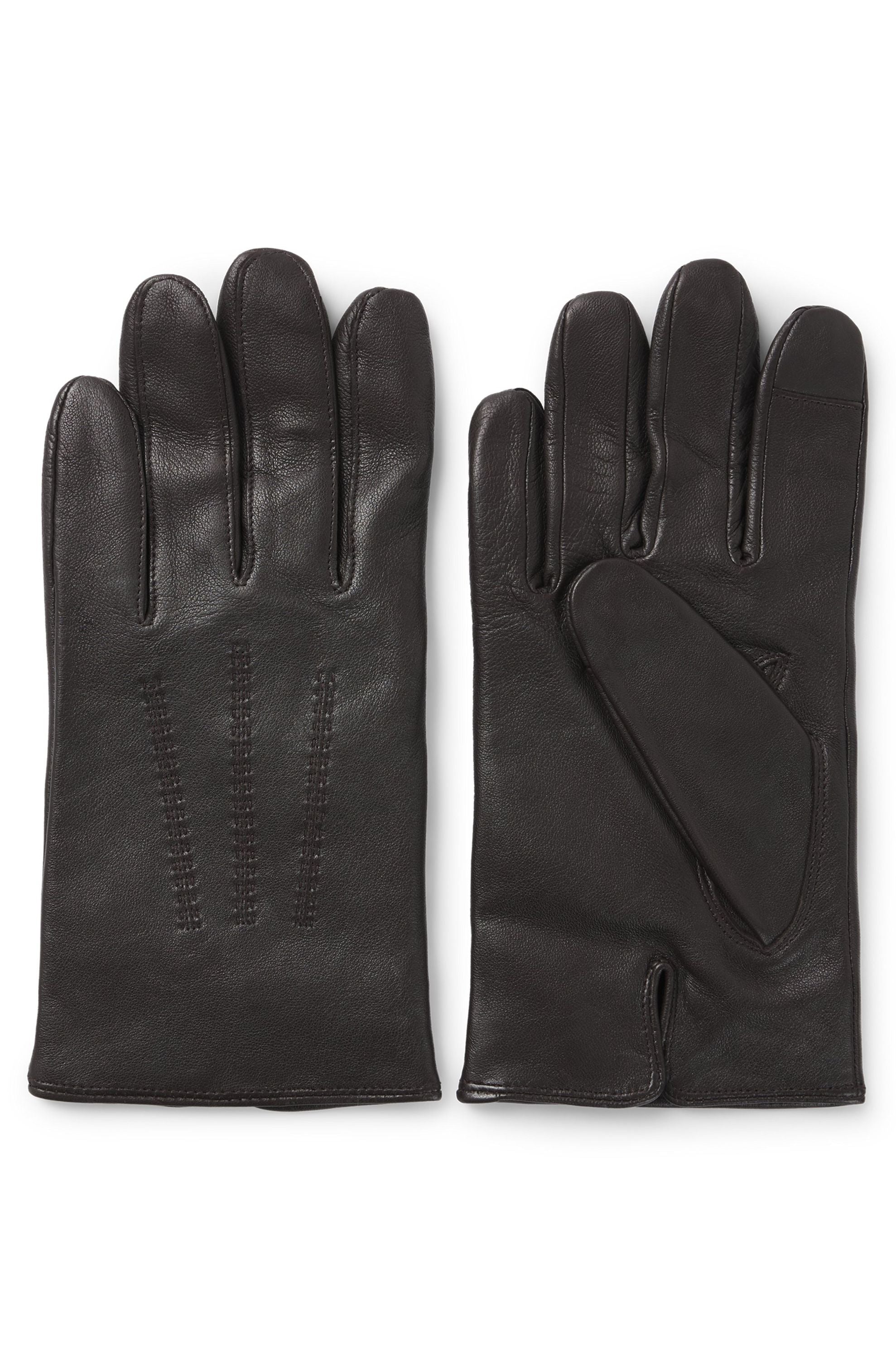 Lederhandschuhe HAINZ - 210-Medium Brown - Braun