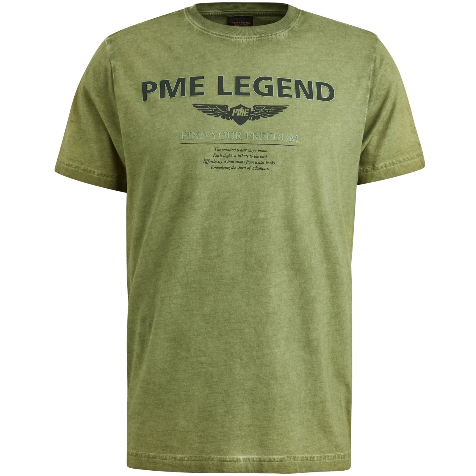 T-Shirt aus Baumwolle - 6380-Loden Green - Grün