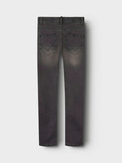 Jeans Slim Fit - Dark Grey Denim - Grau